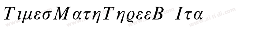 TimesMathThreeBQ Ita字体转换